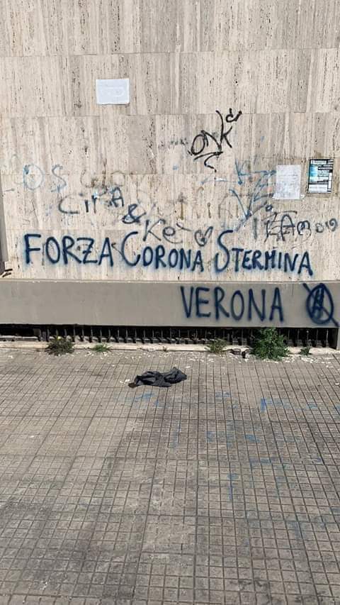 “Forza Corona, stermina Verona”, il messaggio di odio fa il giro del web
