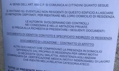 Falsi volantini sulle porte dei condomini con intestazione del Ministero dell'Interno