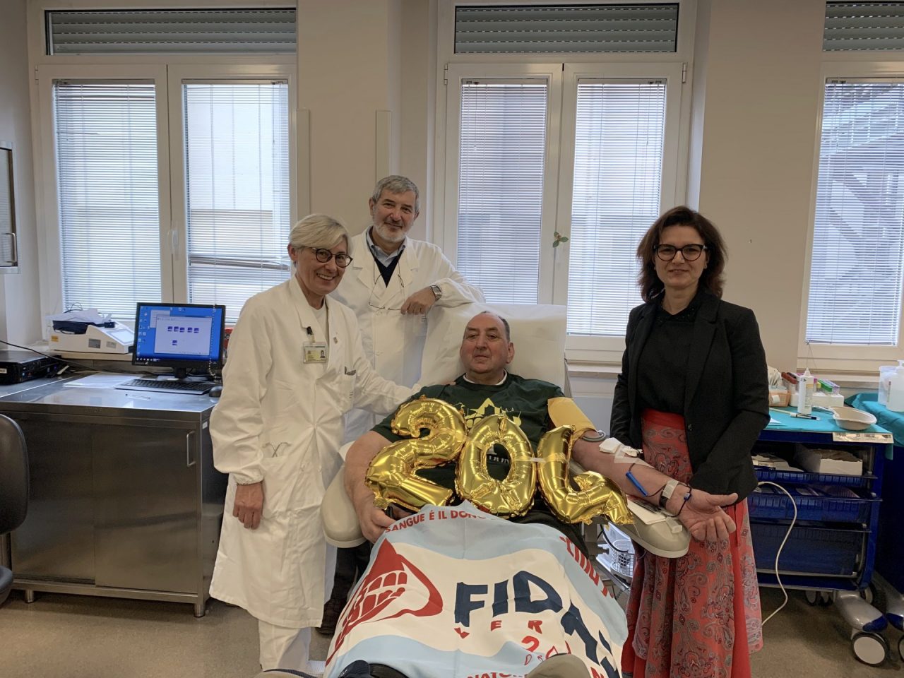 Angelo Fasoli ha fatto la sua 204esima donazione: “I Centri trasfusionali sono sicuri, continuate a donare”