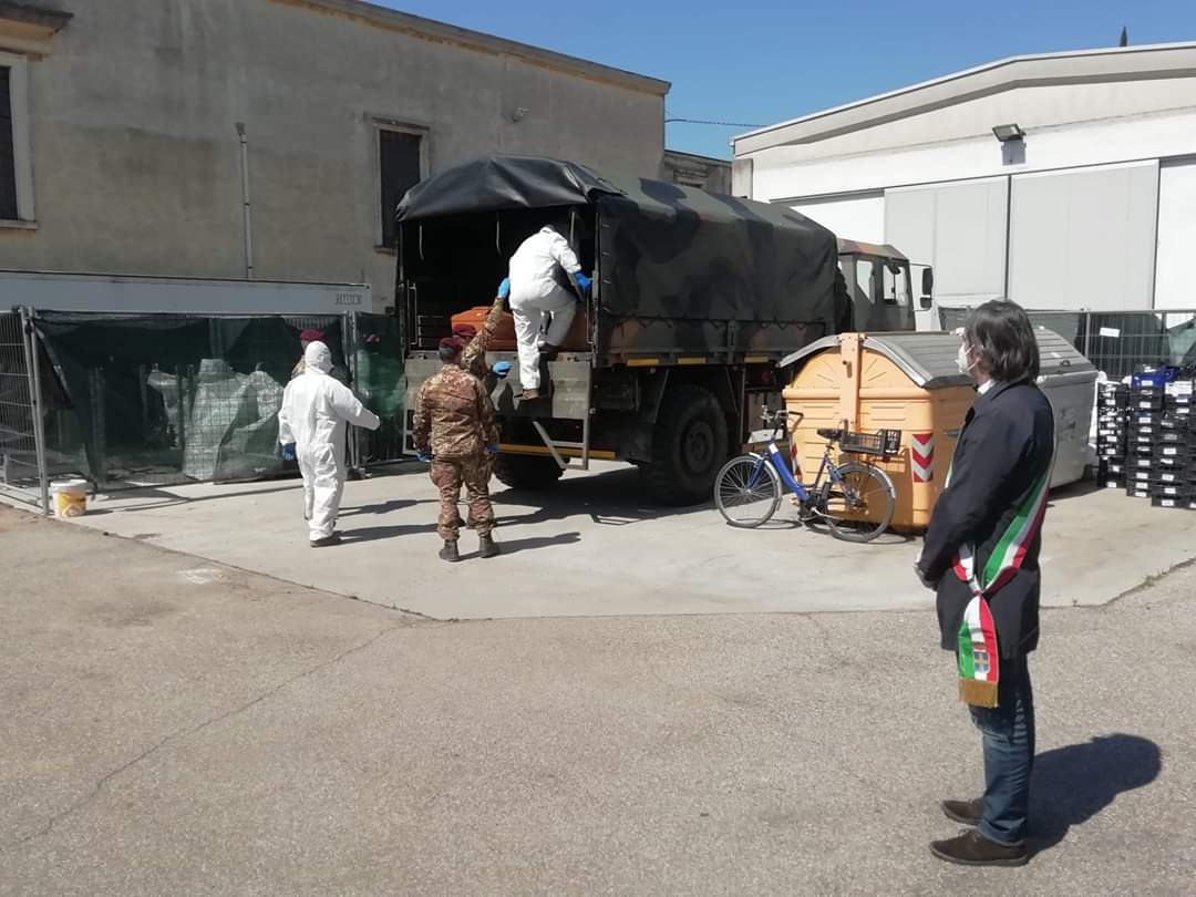 Sboarina ha accolto a Verona le prime salme provenienti da Bergamo
