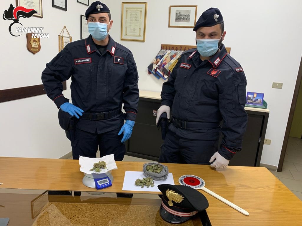 Denunciato un minorenne a Ca’ di David in possesso di marijuana