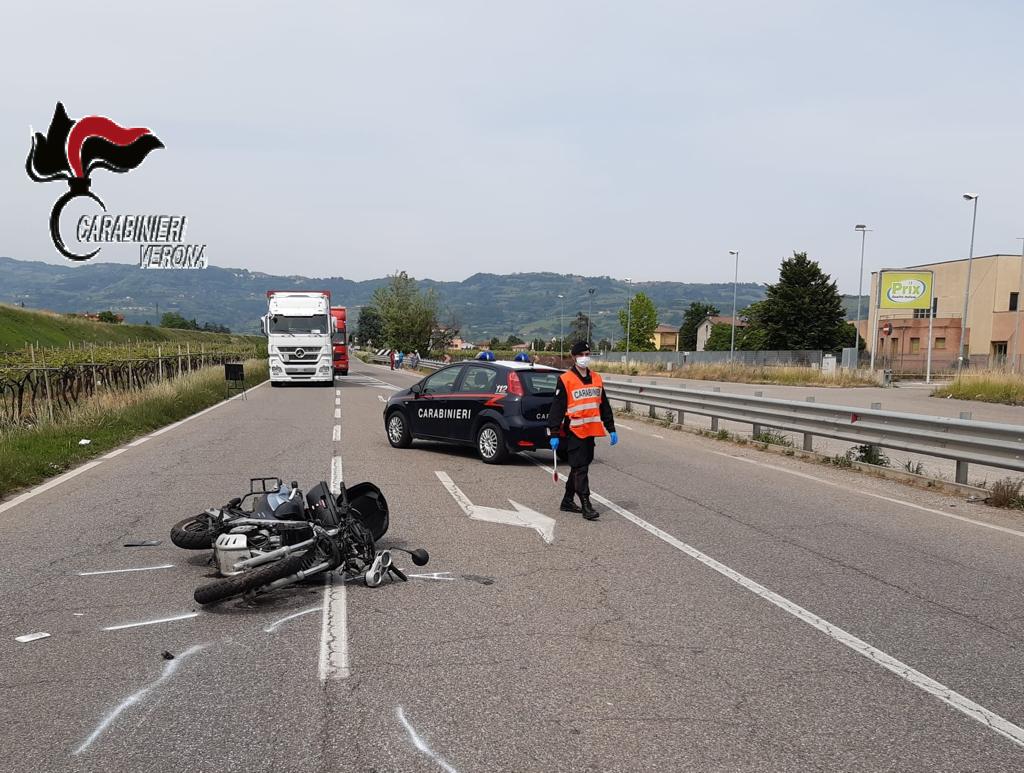Aveva 27 anni il motociclista che ha perso la vita a Monteforte d’Alpone