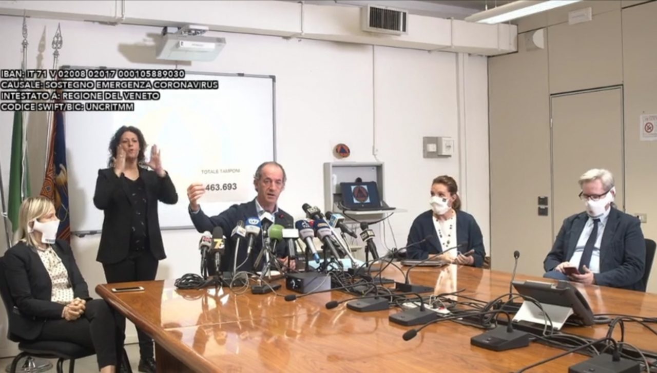 Zaia: “Sto facendo una battaglia perché non siano applicate linee guida Inail, sarebbe la devastazione”
