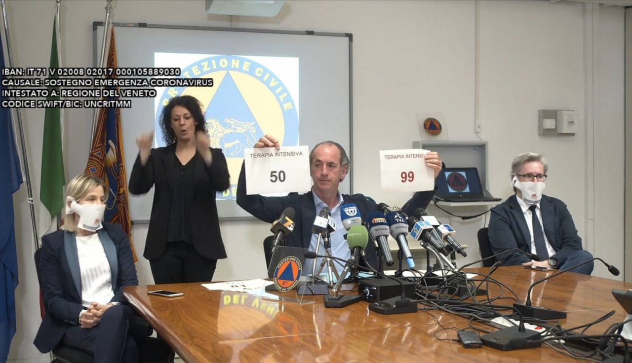Anticipazione linee guida Zaia: mascherine obbligatorie fuori casa, ecco le aperture e chiusure