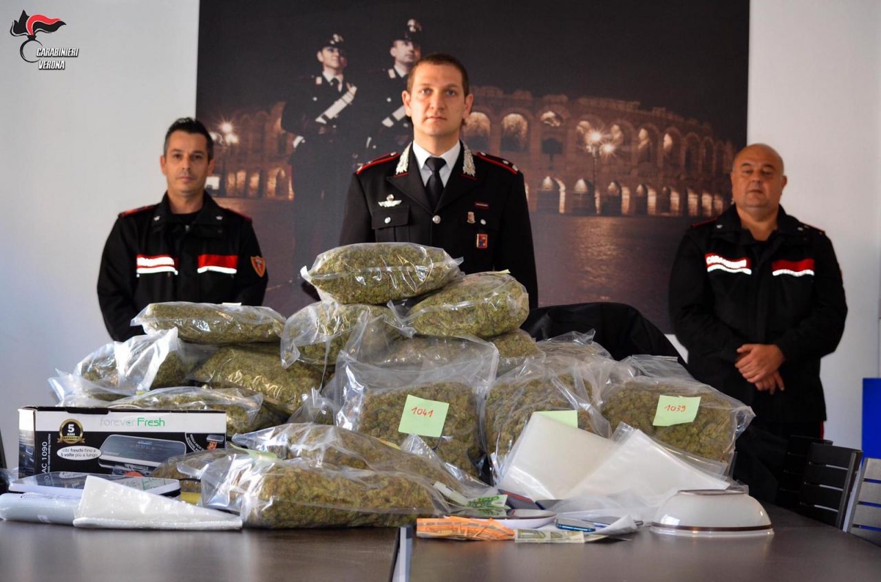 Duro colpo al mercato illegale: maxi sequestro di 35 chili di marijuana