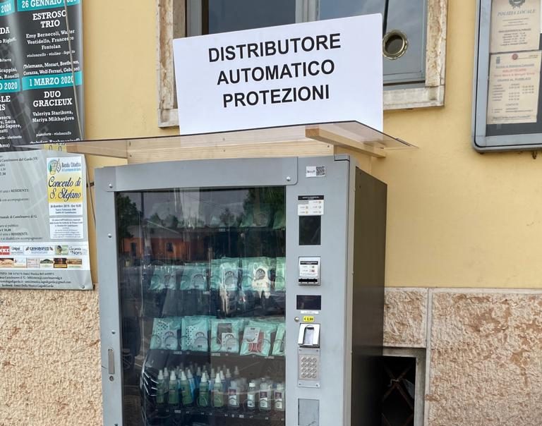 Installato a Castelnuovo del Garda il distributore di dispositivi di protezione