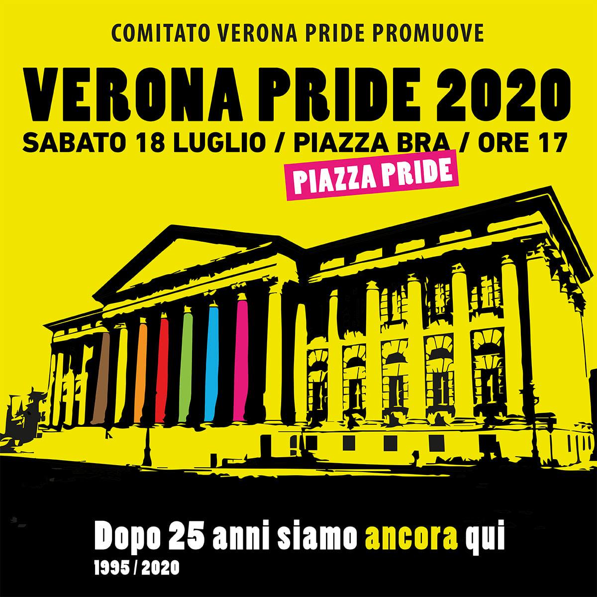 “Verona Pride 2020”, la manifestazione in Piazza Bra in risposta alla mozione Bacciga