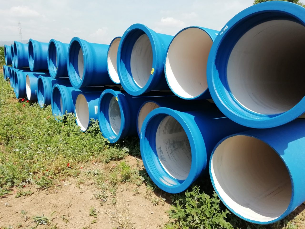 Cantieri delle nuove condotte per portare acqua pulita nelle zone contaminate dai Pfas