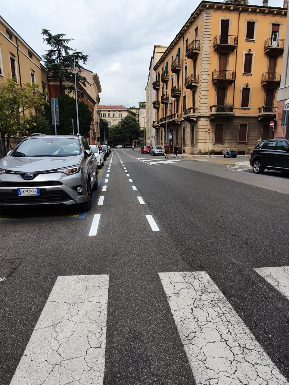 Corsie ciclabili a Verona, ieri “inaugurata” l’ultima al Chievo