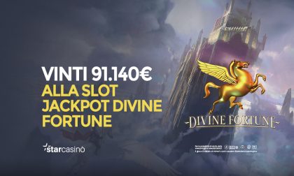 La fortuna bacia Verona: gioca un bet di 80 centesimi a Divine Fortune e vince 91mila euro