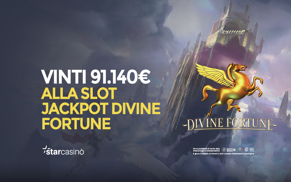 La fortuna bacia Verona: gioca un bet di 80 centesimi a Divine Fortune e vince 91mila euro