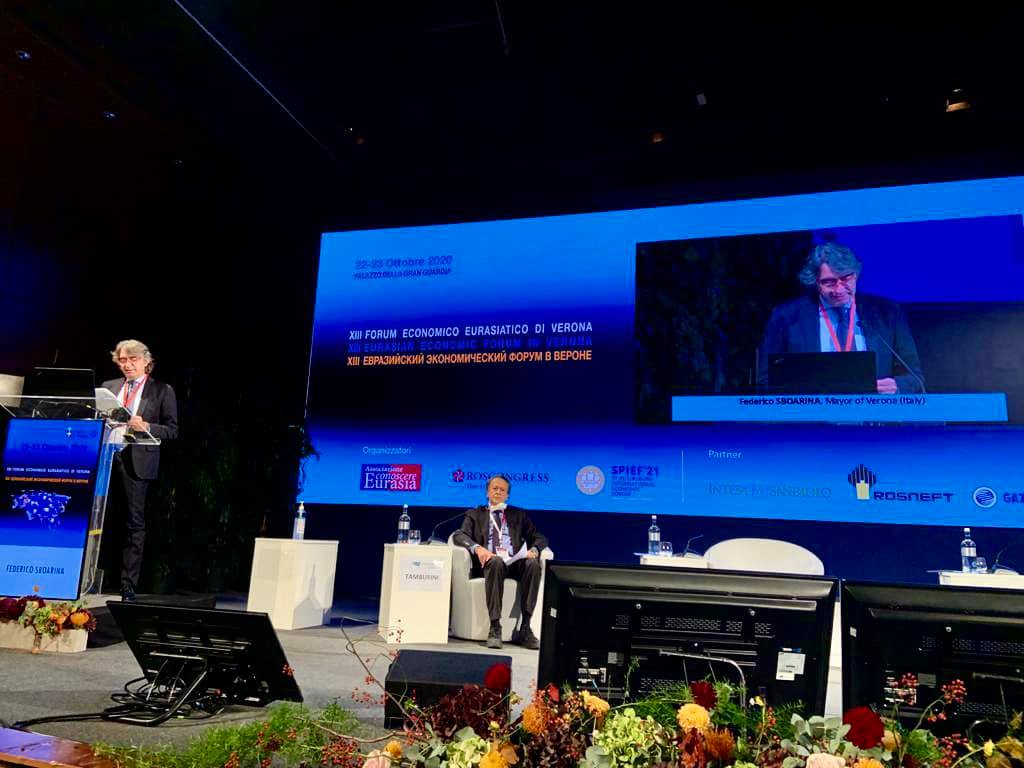 Al via il Forum economico Euroasiatico, Sboarina: “Verona punto di incontro fra Oriente e Occidente”