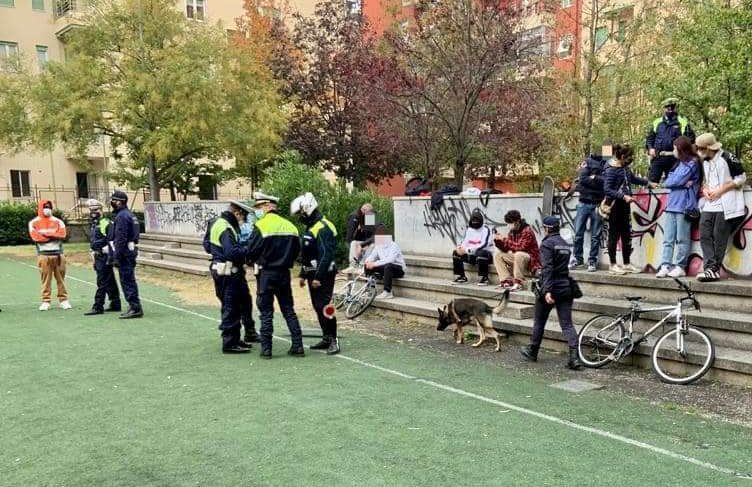 Blitz al campetto, identificati 22 minorenni. Sboarina: “Gruppo di giovani molesti”