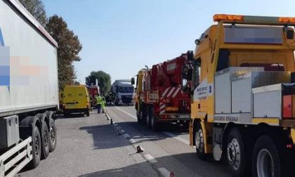 Traffico in tilt sulla 434: tamponamento tra due mezzi pesanti a San Pietro di Legnago