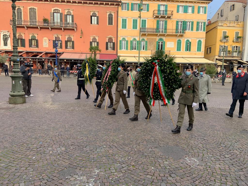 In Piazza Bra le celebrazioni per la Festa dell’Unità Nazionale e la Giornata delle Forze Armate