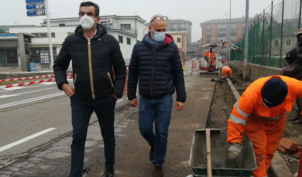 Pedoni in sicurezza, allargato il marciapiede tra via Torbido e corso Venezia