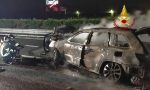 Tragedia in A4 tra Soave e Montebello: incidente tra auto, una donna è morta carbonizzata