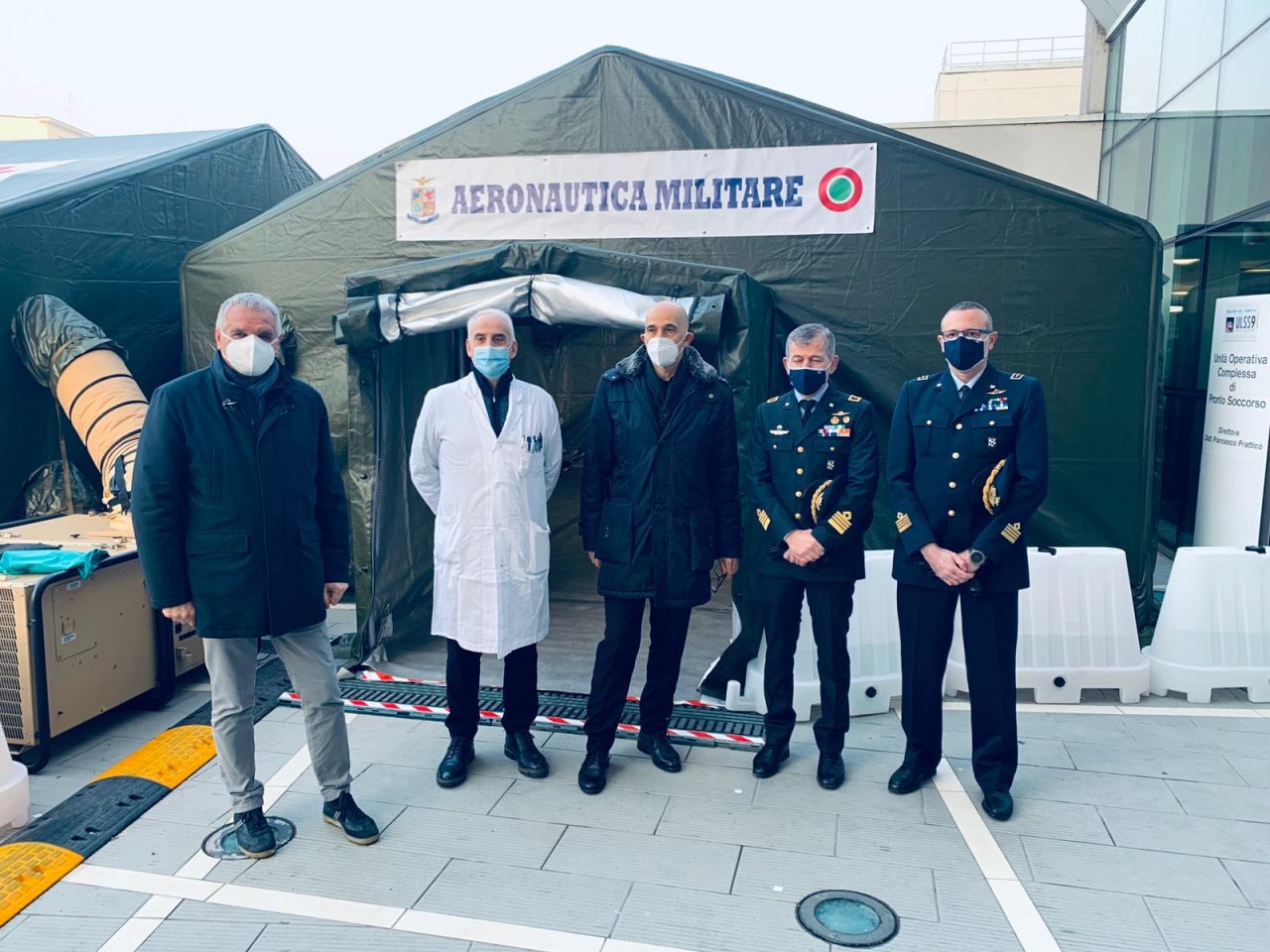 Mater Salutis Legnago, inaugurato il Punto medico avanzato montato dal Terzo Stormo di Villafranca – GALLERY