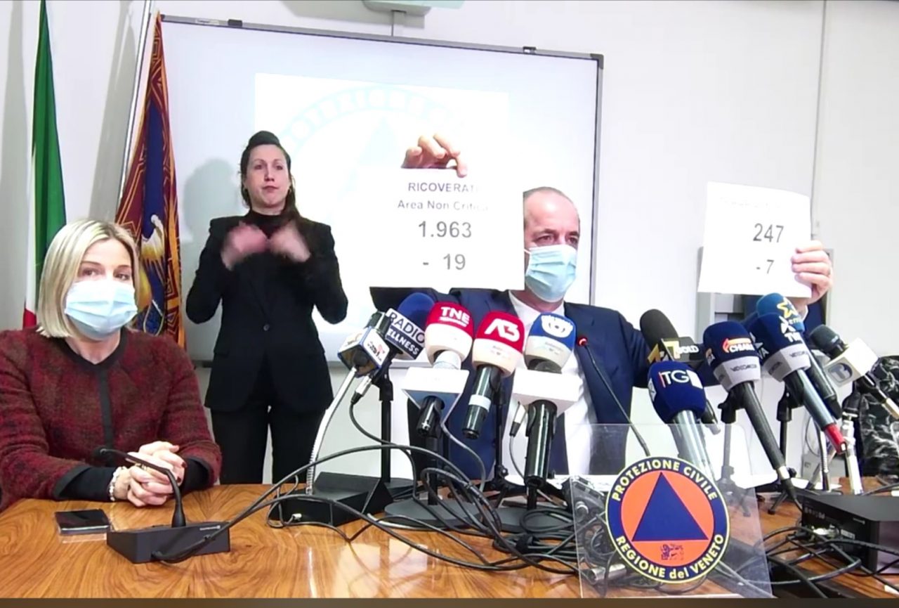 Zaia: “Contagi Covid in calo, non presento nessuna ordinanza ma serve responsabilità”