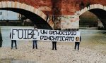 Striscione di “Lotta Studentesca Verona”, “Foibe: un genocidio dimenticato”