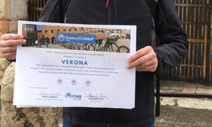 Verona sempre più “bike friendly”, assegnata oggi la terza “Stella Fiab”