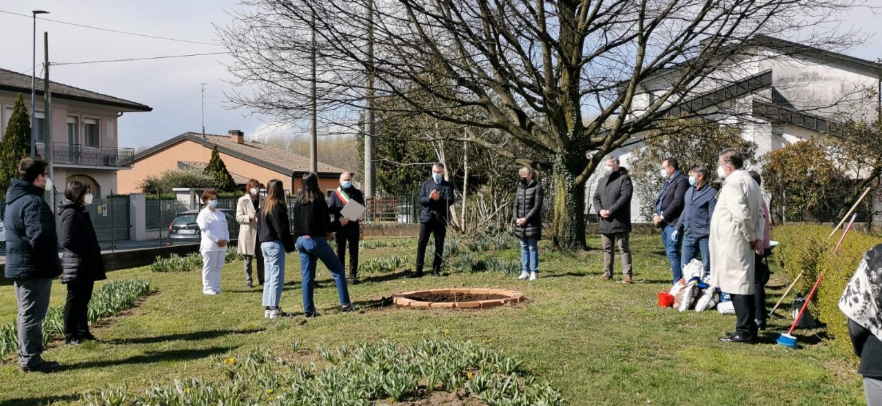 Elisa De Berti presente alla cerimonia in ricordo delle vittime del Covid a Isola della Scala