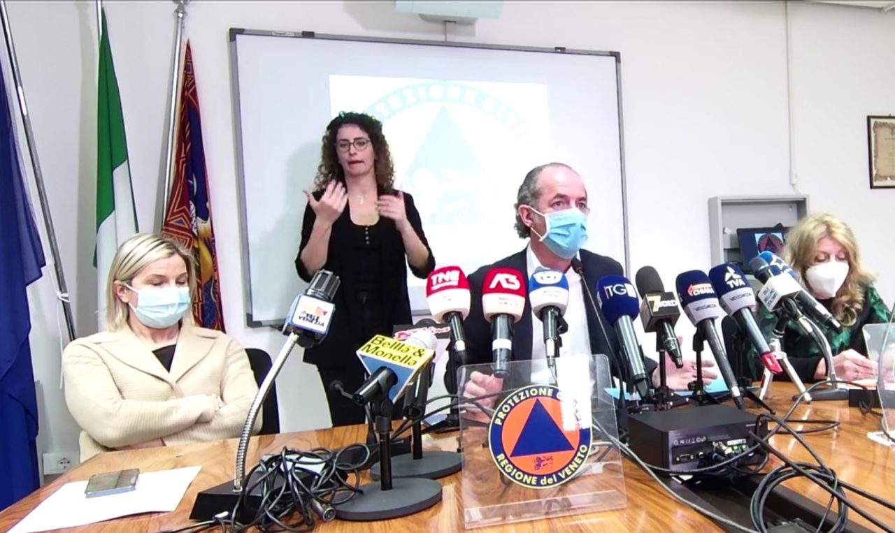 Covid, Zaia: “Crescono i contagi, preoccupano Padova, Treviso e Verona” | +757| Dati 8 marzo 2021