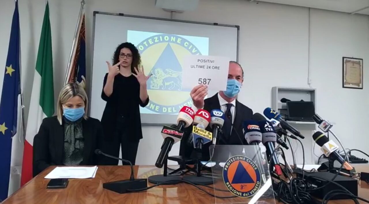 Covid, Zaia: “Se arrivano i vaccini contiamo di chiudere con gli over 60 per l’inizio dell’estate |+587 positivi| Dati 12 aprile 2021
