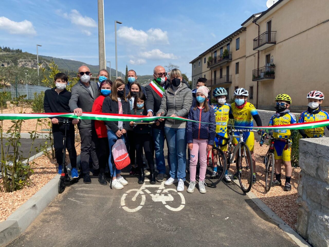 Inaugurato il nuovo percorso ciclopedonale che unisce Grezzana a Stallavena
