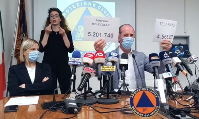 Zaia: “Vaccini, dalle 16 di oggi aperte le prenotazioni per gli over 40”  | +453 positivi Covid| Dati 14 maggio 2021