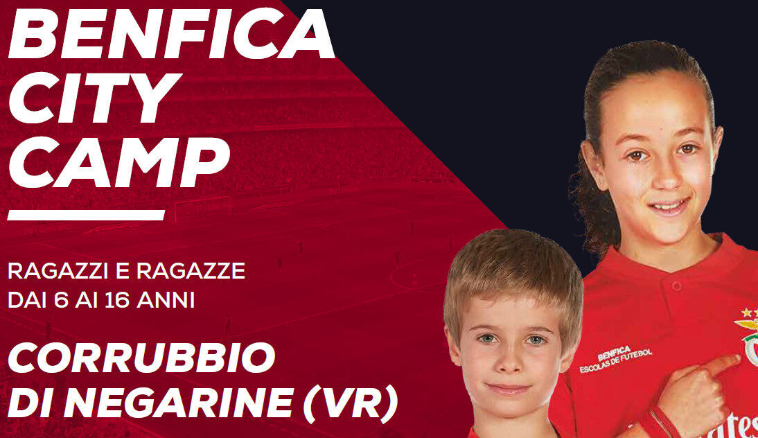 Aperte le iscrizioni al Benfica City Camp, rivolto a ragazzi e ragazze dai 6 ai 16 anni