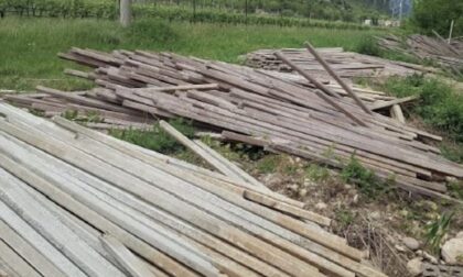 Centinaia di pali di cemento abbandonati: denunciato titolare di un’azienda agricola