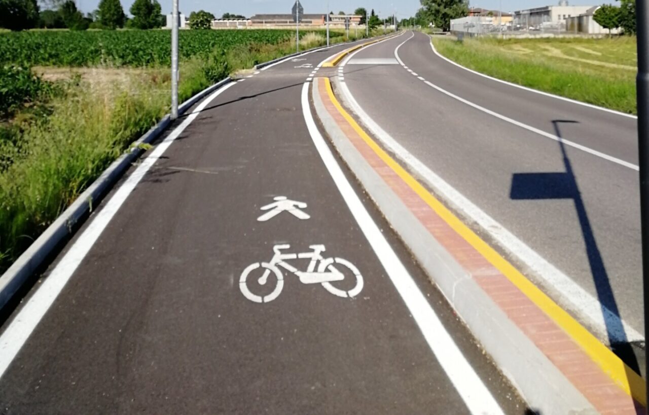 In bicicletta da San Pietro di Morubio a Bonavicina con la nuova ciclabile