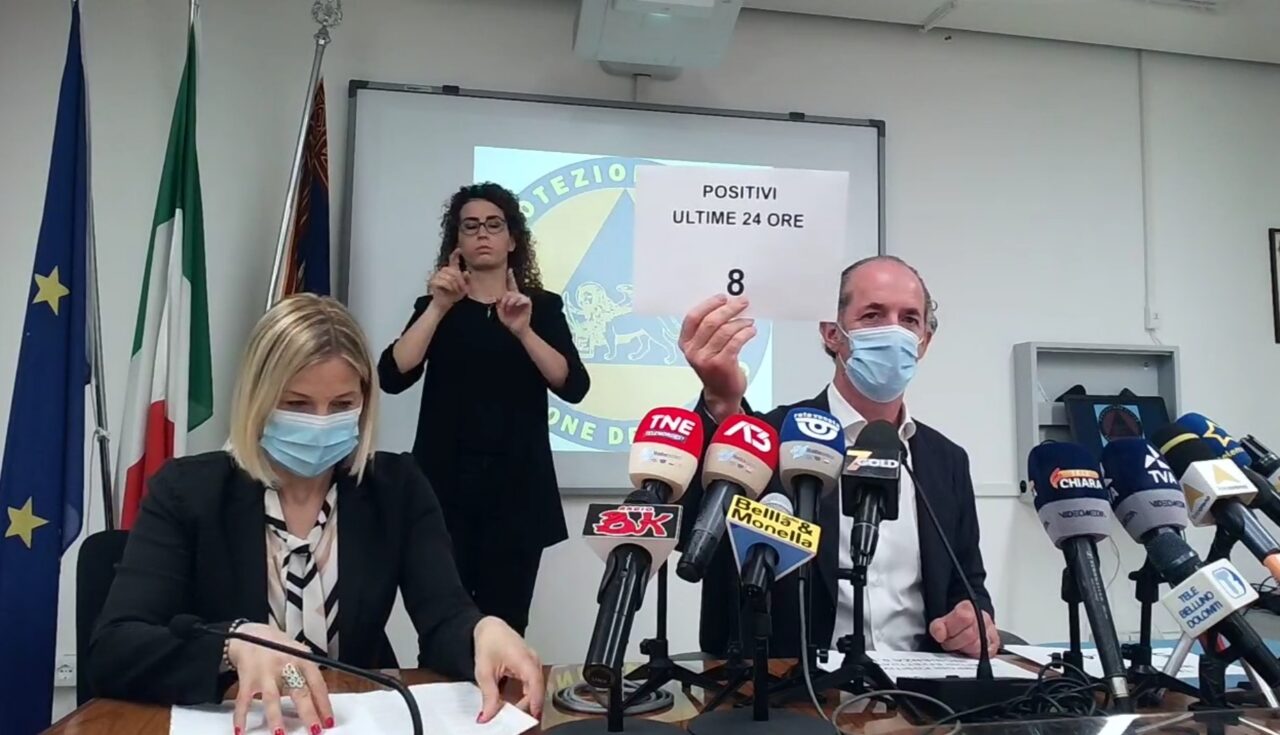 Covid, Zaia: “Dato sui contagi più basso di sempre. Stiamo finendo i vaccini, servono forniture extra” | +8 positivi| Dati 21 giugno 2021