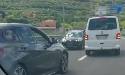 Il video dell'auto contromano in superstrada, tragedia sfiorata a Grezzana