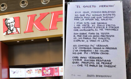 Kfc pronto ad aprire in Piazza Erbe ma impazza la protesta: “No al galeto merican”