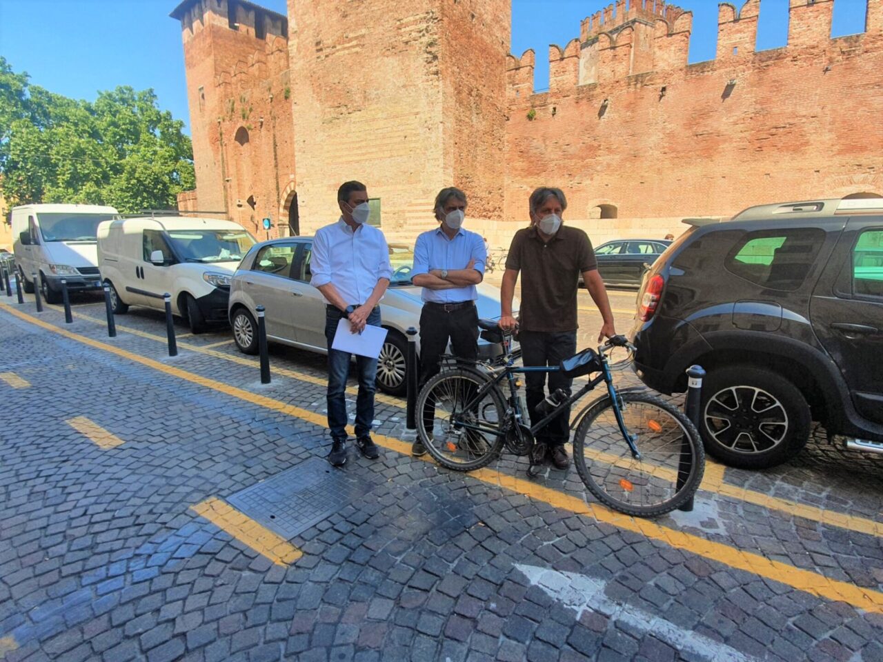 Terminata la pista  ciclabile che unisce Porta Palio a Castelvecchio, attesa da 15 anni