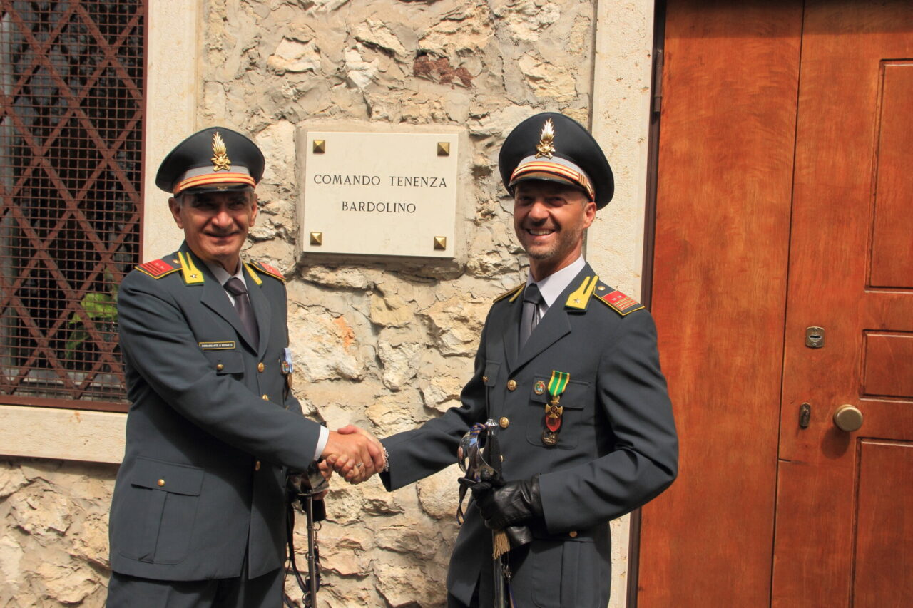Nuovo comandante della guardia di finanza di Bardolino