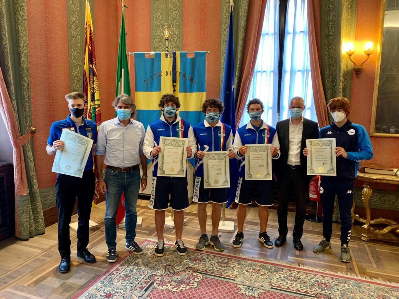 Premiati i campioni del mondo di canoa e rafting e il campione italiano di biliardo