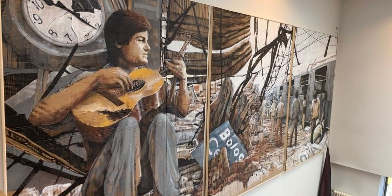 All’università un murale dedicato a Davide Caprioli, vittima veronese della strage di Bologna