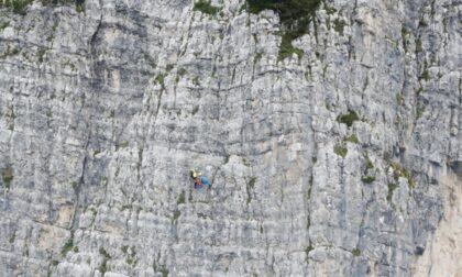 Alpinista veronese precipita dalla parete per una quarantina di metri: è grave