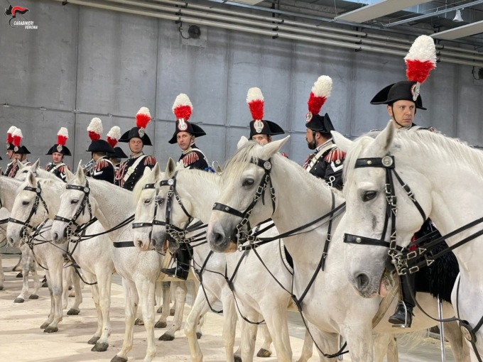 La “Fanfara” dell’Arma Carabinieri ha inaugurato la 123esima edizione di Fieracavalli