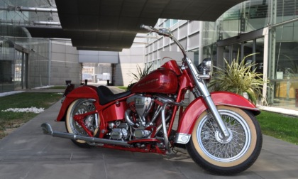 Museo Nicolis a Motor Bike Expo con l'Harley-Davidson FLSTC Heritage Softail Classic "H-Paradise"