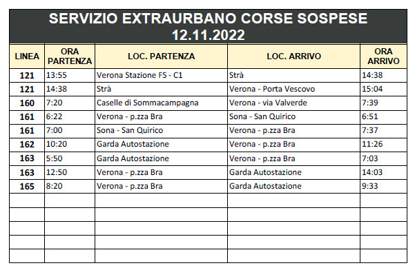 corse sospese extraurb