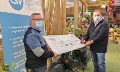 Grazie a “Un dono per tutti”, Garden Floridea consegna mille euro al Csv