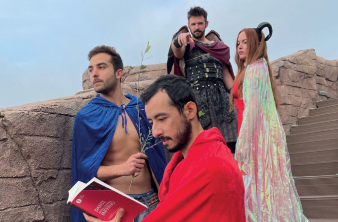 Teatro in sauna ad Aquardens con i Canti di Dante nell’Inferno