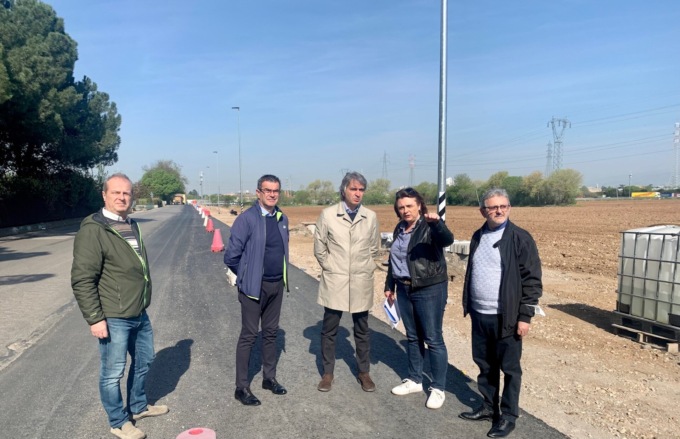 Via Mezzacampagna, proseguono i lavori: allargamento della strada e nuova ciclopedonale