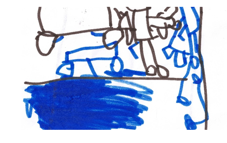 L’entusiasmo di un bimbo: vede i carabinieri salvare un automobilista e regala loro un disegno