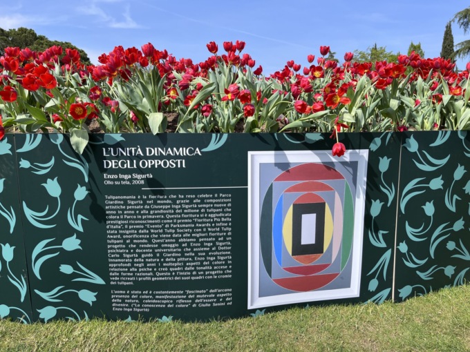 Festival Tulipanomania 2022: al Parco Giardino Sigurtà una nuova installazione verticale