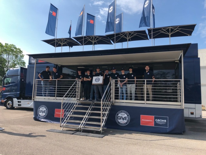 E’ partito da Verona il GIVE Truck Tour Grohe, per formare gli idraulici del futuro